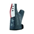 thumbnail image 4 of Renegade Classic Goatskin Leather Motorcycle Gloves for Men Fingerless Biker Gloves with American Flag and Reflective Star Design, 4 of 7