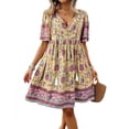 thumbnail image 5 of New Spring/Summer Women's Resort Printed Short-Sleeve Dress, 5 of 5