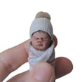 thumbnail image 2 of Poupée Bébé Simulation 5 cm Jouet Poupée Bébé Simulation Décoration Réaliste Ornements Poupée Bébé Mini Cadeau pour Noël Anniversaire, 2 of 8