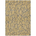 thumbnail image 2 of HomeRoots 599191 5 x 8 ft. Gold & Gray Geometric Washable Indoor & Outdoor Rectangle Area Rug, 2 of 5