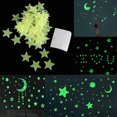 thumbnail image 1 of Gwong Decoración hogareña 100 PCS Glow Wall Stickers Baby Kids Room Space Stars Decor Decor Techo Techo Calcomanía Gwong 8810095, 1 of 7