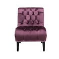 thumbnail image 5 of Tcbosik Living Room Chair, Modern Accent Chair, Upholstered Armless Chair with Button Tufted Back, Single Sofa Chair for Bedroom, Purple, 5 of 9