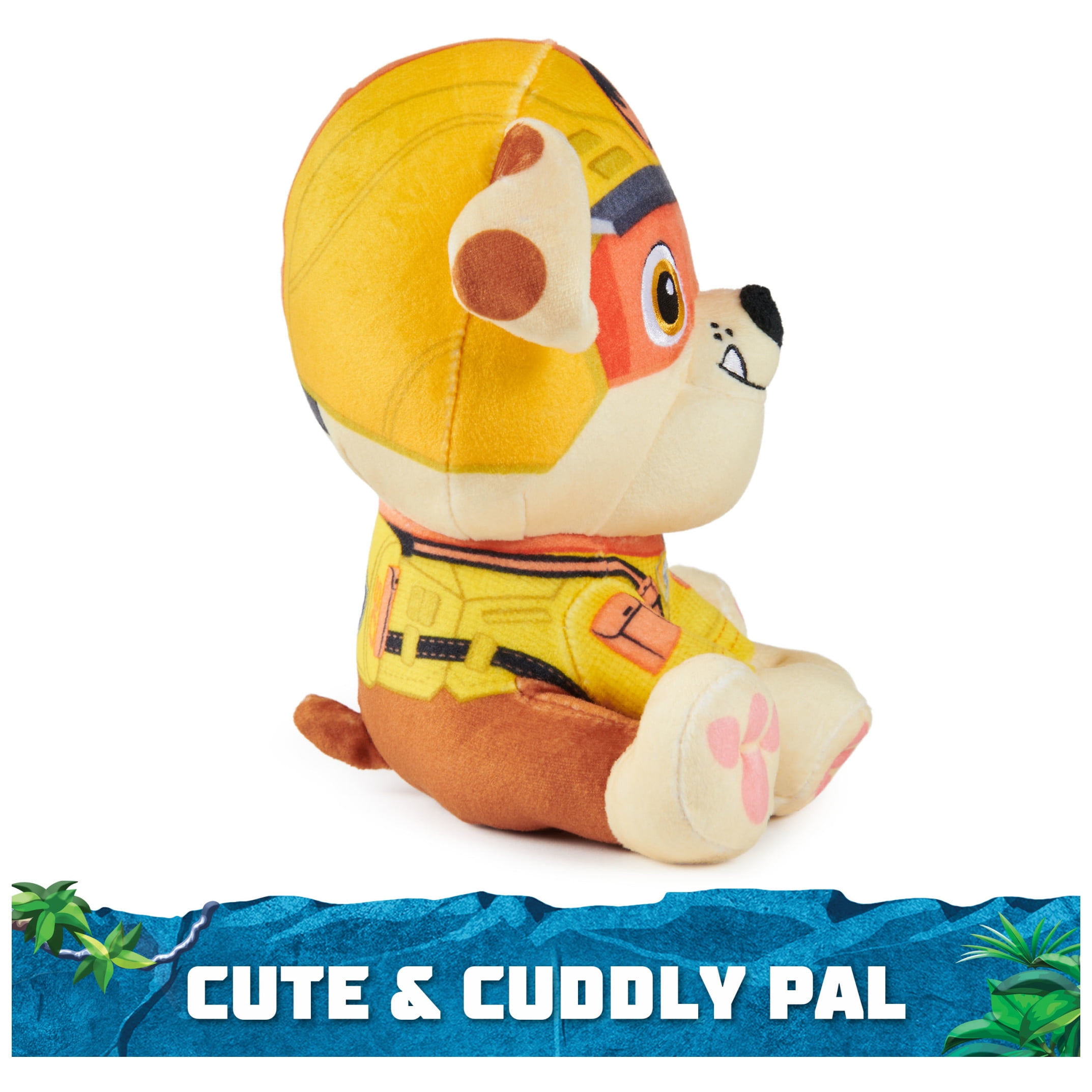 PAW Patrol Jungle Pups, Rubble 8-Inch Plush Toy