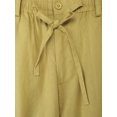 thumbnail image 3 of Hat and Beyond Women's Classic Slim-Fit Linen Pants with Waist Band, 3 of 6