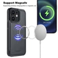 thumbnail image 5 of Allytechgroup Case for iPhone 12 Mini with Detachable Cards Holder, RFID Blocking 2 In 1 Wallet Case with Kickstand Shockproof Back Cover Shell for iPhone 12 Mini, Black, 5 of 6