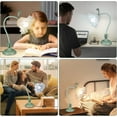 thumbnail image 6 of Flower Desk , LED Reading Light Bedside Vintage Flower Night Light, 3 Colors Modes Cute Bedside Lamps Decor, Living Room Bedroom Room Kawaii Lighting Table Lamps Home Decoration (Green), 6 of 6