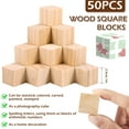 thumbnail image 2 of Txkrhwa 100PCS Basswood Carving Blocks, 1x1inch Whittling Wood Blocks for Crafts, Soft Wood Carving Blocks Cube Kit, Bass Wood Unfinished Wooden Blocks for Beginners to Advanced Carvers, 2 of 8