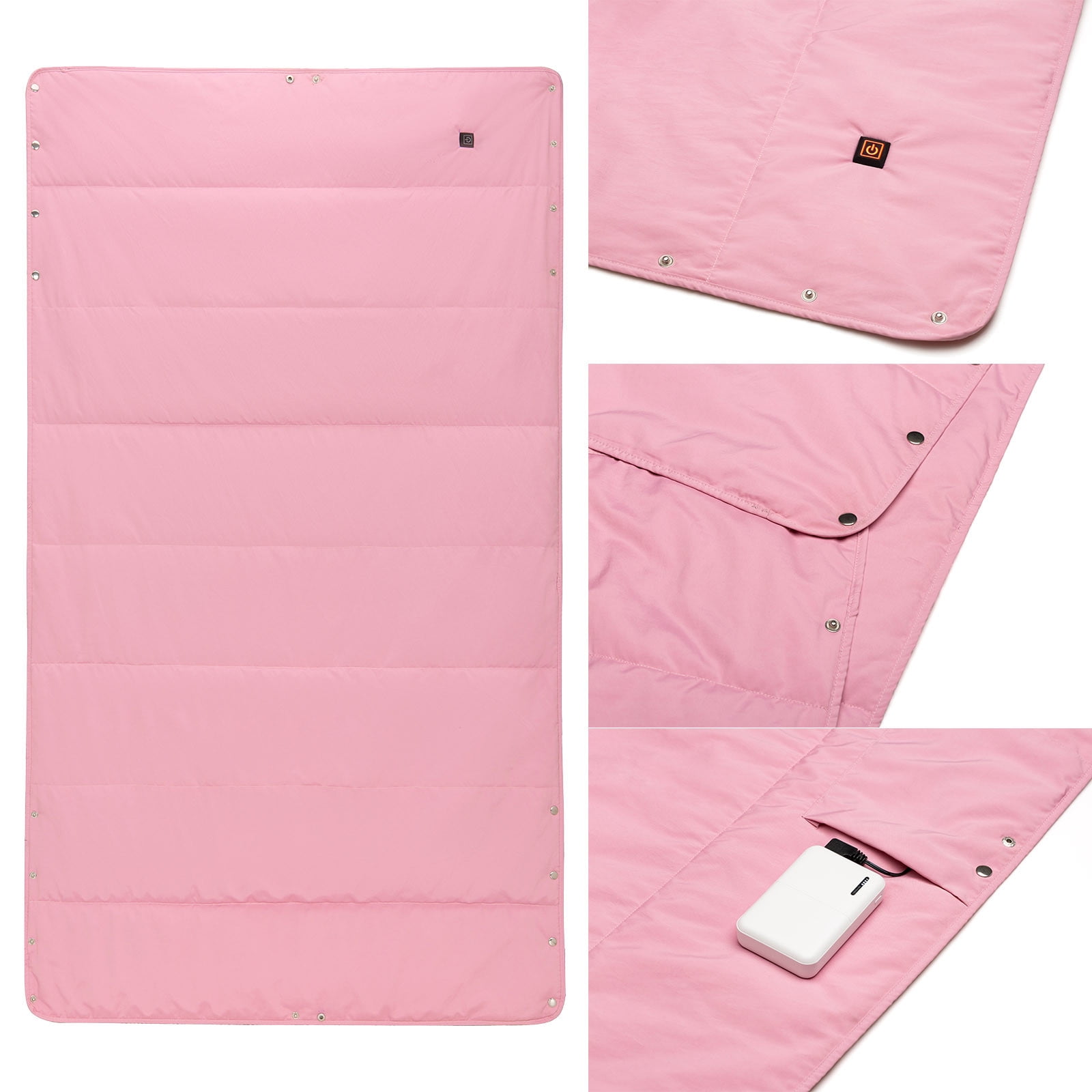 Electric Heated Blanket Throw,Blanket Warmer,Soft USB Electric Blanket Throw,Lightweight Heated Blanket Portable Outdoor,Thickened Washable Warming Blanket for Car Office Travel Home Camping