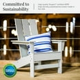 thumbnail image 4 of DUROGREEN® Aria Adirondack Chair Set - Light Gray, 4 of 7