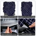 thumbnail image 3 of DODAMOUR Travel Luggage Cover Suitcase Protector, Washable Suitcase Cover Fits 22 Inch Luggage, Elastic Suitcase Protective Cover (M, Diagonal Lattice), 3 of 6