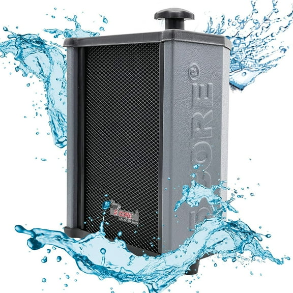 5Core Outdoor Speakers Stereo In Wall 100W Peak Passive Patio Home Wired Waterproof Audio System