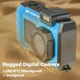thumbnail image 6 of MARVUE Digital Camera 8K 70MP Autofocus Rugged Dustproof Shockproof Waterproof Camera with 32GB Card Blue, 6 of 8