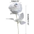 thumbnail image 2 of Holloyiver Halloween White Roses with Eyeballs, White Flowers with Stem, Artificial Rose Bouquet Fake Rose Flowers for Halloween Party Arrangements Home Wedding Decor, 2 of 8