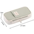 thumbnail image 6 of Pebbuoy Large Capacity Pen Pouch Portable Storage Organizer Bag Zipper Closure Stationery Pencil Pouch Office Supplies, 6 of 7