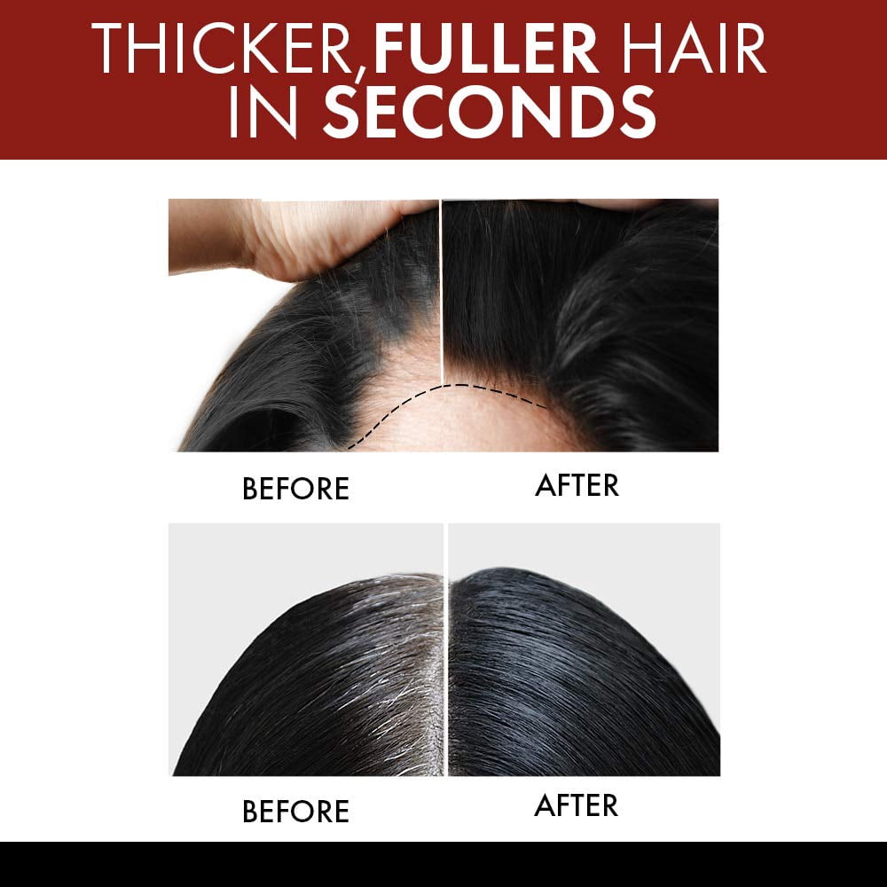 Jerome Russell Hair Color Thickener for Thinning Hair, Jet Black 3.5 oz