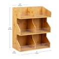 thumbnail image 3 of Mind Reader Coffee Pod Condiment Station Countertop Organizer,  13"L x 6.25"W x 15.25"H, Brown, 3 of 7