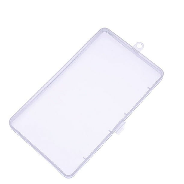 10 piezas caja de almacenamiento de cosméticos de plástico transparente caja de rectángulo de joyería caja contenedor contenedor