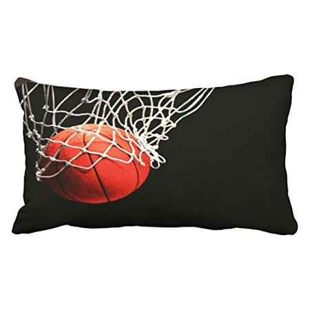 WinHome Decorative Fashionable Design Basketball Bed Pillow Cases Size 20x30 inches Two