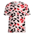 thumbnail image 5 of Animal Print Patterns Women's Short Sleeve T-Shirt Crew Neck Casual Summer Trendy Loose Fit Tops, 5 of 6