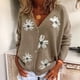 thumbnail image 4 of Puntoco abrigo de mujer moda mujer botones manga larga Casual Floral abrigo cárdigan suéter liquidación de Navidad Puntoco Puntoco-2108, 4 of 9
