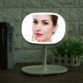 thumbnail image 4 of Espejo de maquillaje LED Ticfox recargable 2 en 1 blanco Rosa, 4 of 12