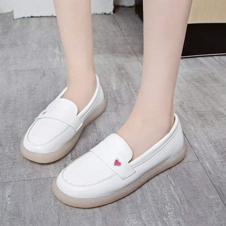 

NEGJ Fashion Autumn Women Casual Shoes Flat Soft Sole Wear Comfortable Solid Color Simple Style