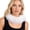 White, variant on Fashionable Elizabethan Collar With Soft Fabric And Adjustable Fit Perfect For Renaissances Fairs And Photo Props