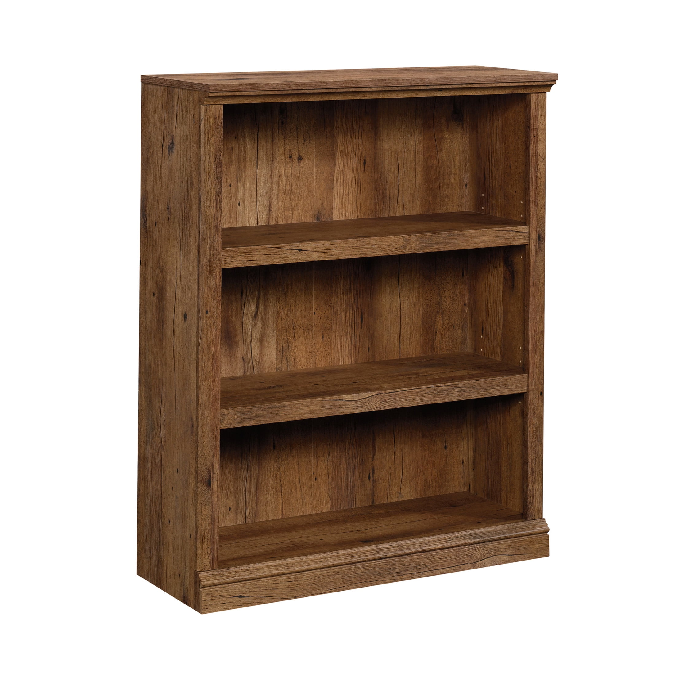 Sauder Select 3-Shelf Bookcase, Vintage Oak Finish