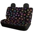thumbnail image 2 of Pzuqiu Colorful Paw Prints Car Accessories Set 3 PCS, Car Seat Cover Polyester Dustproof Fashion for Trucks SUV most Cars, 2 of 10