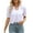 White, variant on Jackets For Women Puff Sleeve Bolero Open Front Summer Cropped Sheer Cardigan Jackets - Chiffon, White , Size S-2XL