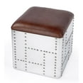 thumbnail image 2 of Pemberly Row Modern / Contemporary Midway Aviator Leather Stool, 2 of 7