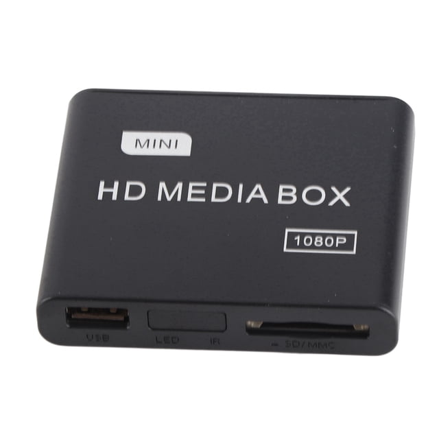 Reproductor Multimedia Full HD 1080P, Caja De Reproductor Multimedia De 110-240 V Reproductor Multimedia De Alta Definición Compatible Con USB MMC RMVB MP3 AVI MKV