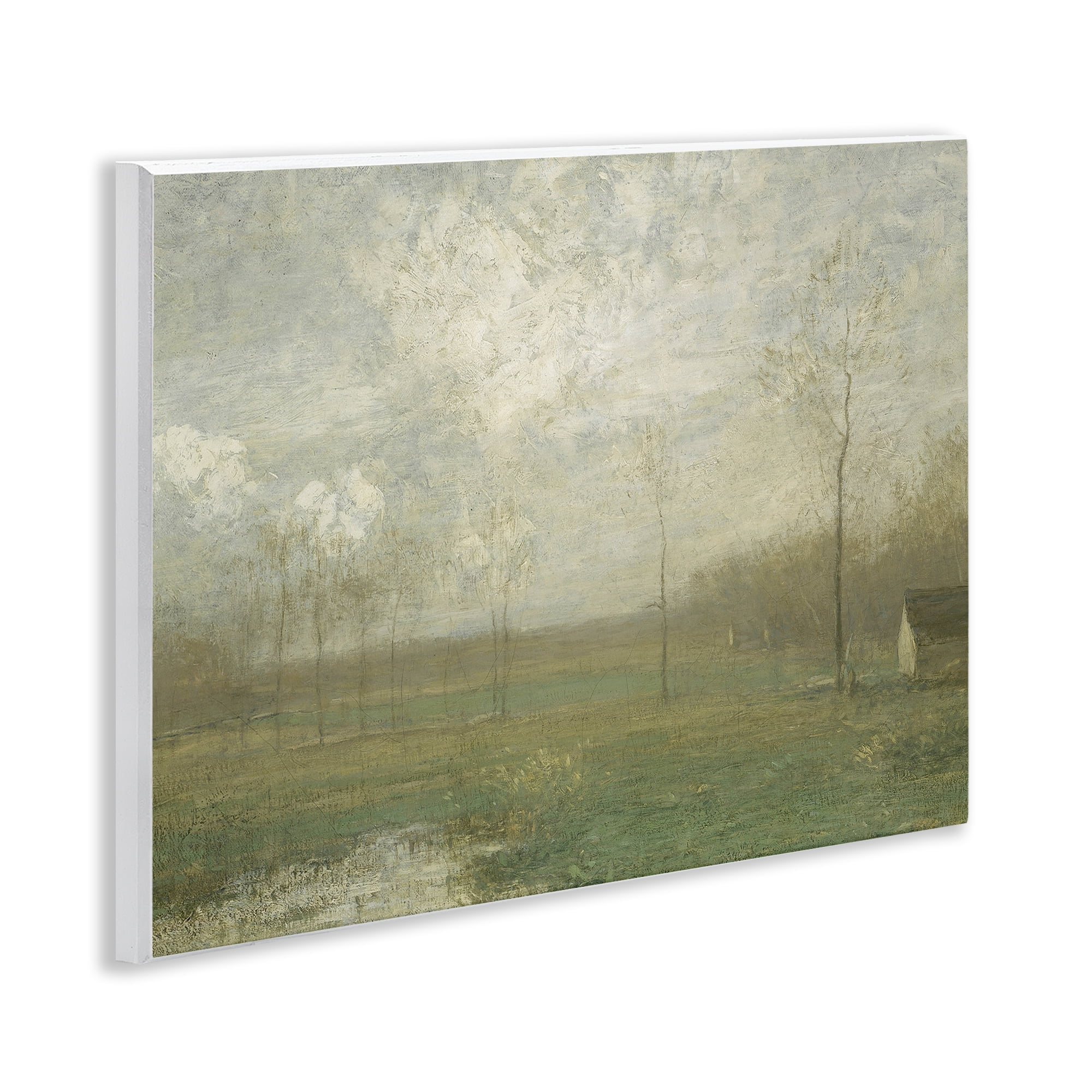 Hazy Farmland View Wall Plaque Art, design by Lettered and Lined