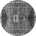 thumbnail image 1 of Ahgly Company Indoor Round Medallion Gray Traditional Area Rugs, 7' Round, 1 of 1