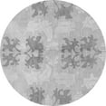 thumbnail image 1 of Ahgly Company Indoor Round Abstract Gray Modern Area Rugs, 7' Round, 1 of 4