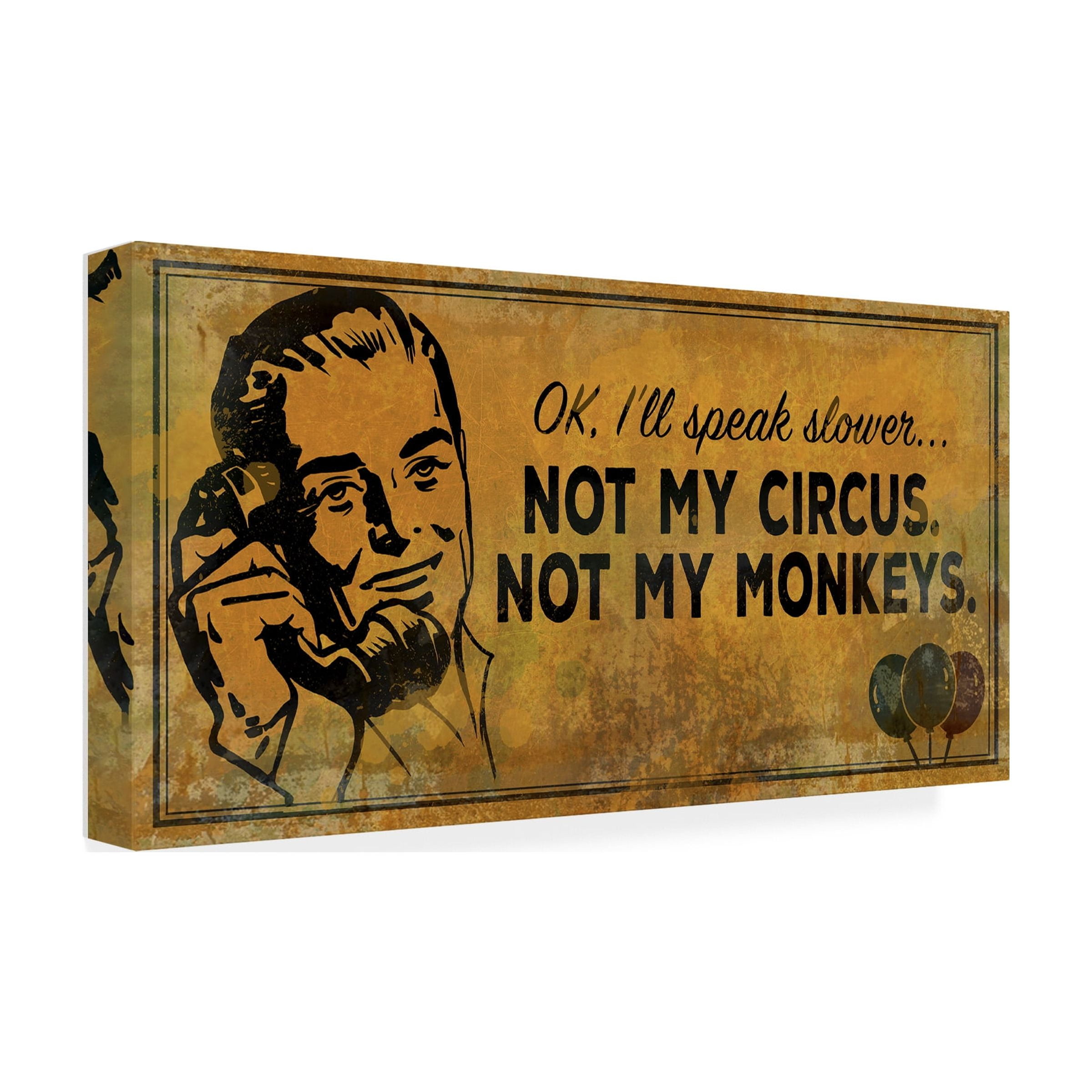 Trademark Fine Art 'Monkey' Canvas Art by ALI Chris