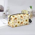 thumbnail image 6 of Uemuo Watercolor Bee Honey Honeycomb Bee Pattern Portable Toiletry Bags with Handle, Waterproof travel Make up Bags for Women, Large Capacity Travel Cosmetic Bags, 6 of 9