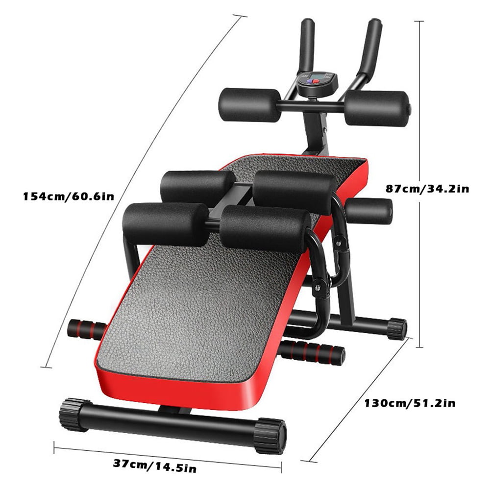 Details about   Folding Adjustable Abs Sit Up Crunch Bench Decline Fitness Home Gym Workout New 