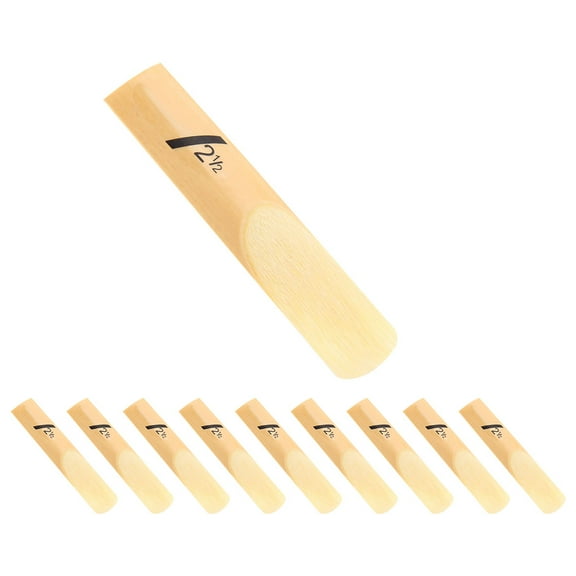 Ferencaa 10pcs Eb Saxophone Reeds Saxophone Accessories Alto Sax Reeds Replacements