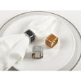 thumbnail image 2 of Saro Lifestyle Sparkling Square Design Napkin Ring (Set of 4), 2 of 5