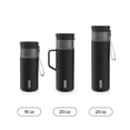 thumbnail image 5 of Contigo 20 oz Stainless Steel Travel Mug Tumbler – Leak-Proof Insulated Coffee Mug, Keeps Drinks Hot, Side Handle, Black/Silver, 5 of 7