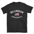 thumbnail image 1 of Bellingham Massachusetts Patriot Men's Cotton T-Shirt, 1 of 1