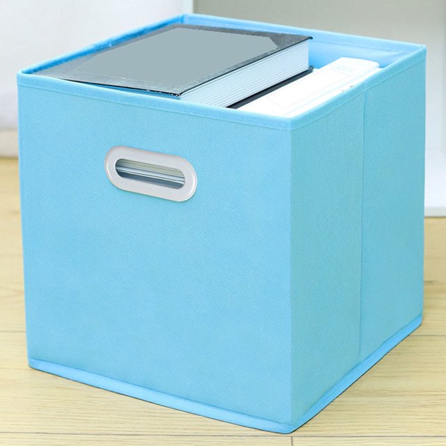 Drawer Toys Storage Box With Handle Foldable Non-Woven Fabric Box For Home Wardrobe Closet
