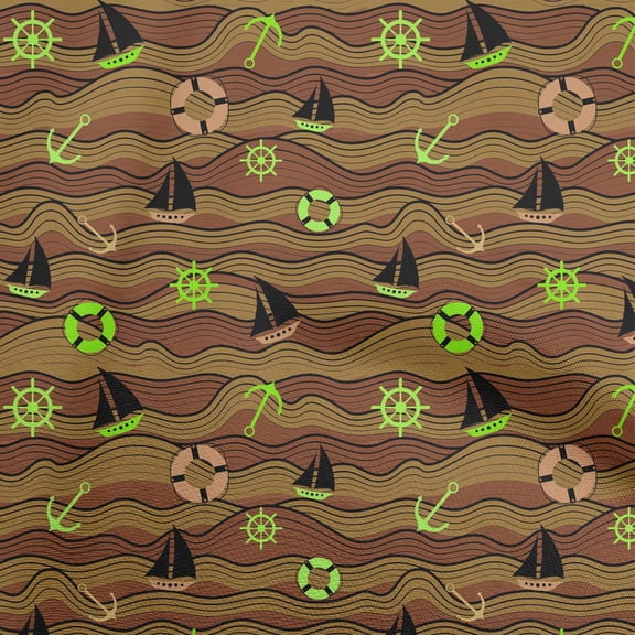 oneOone Silk Tabby Dusty Blue Fabric Sea Sewing Material Print Fabric By The Yard 42 Inch Wide