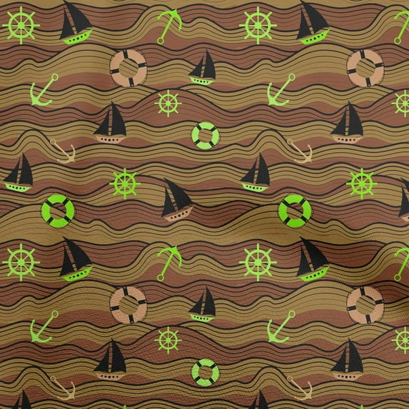 oneOone Viscose Chiffon Dusty Blue Fabric Sea Craft Projects Decor Fabric Printed By The Yard 42 Inch Wide