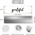 thumbnail image 3 of Grateful Inspirational Tin Sign - 16x4 Inch - Ideal for Kitchen, Dining, Man Cave Decor - Gratitude Signs, Rustic Decor, 3 of 4