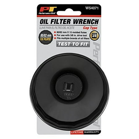 

2PK Performance Tool W54071 Cap Filter Wrench 80mm/82mm 15 Flutes