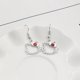 thumbnail image 3 of Pendientes de aleación de Hello Kitty para niña, joyería con cabeza de gato de dibujos animados, hueca de rubí a la moda, dulce colgante para la oreja, regalo para niña, 3 of 3