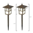 thumbnail image 4 of LuxenHome Set of 2 Pagoda Solar Pathway Lights, 4 of 7