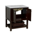thumbnail image 2 of Lakeshore 30" Bathroom Vanity with Chocolate Cabinet and Carrara Marble Top, 2 of 5